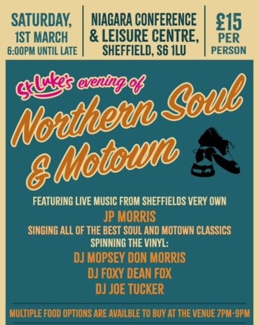 St Luke’s evening of Northern Soul and Motown