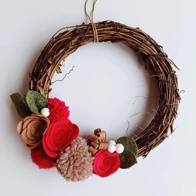 Festive Felt Wreath Workshop (10:00am - 12:00pm)