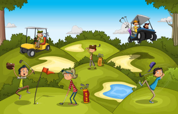 cartoon golf 1